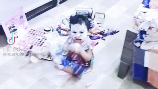 Naughty baby