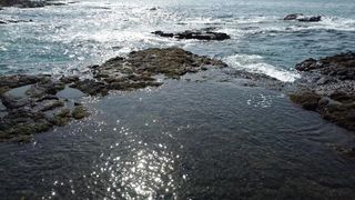 Drone footage of sea waves