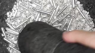 Expensive Silver Face Mask ASMR