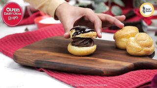Chocolate cream puffs recipe by food fusion