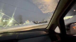 Snow in Montreal Canada