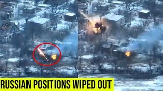 Ukrainian artillery strikes Russian positions in Donetsk