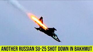 Ukrainian forces shot down another Russian SU-25 fighter jet in Bakhmut