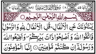 Surah Al-Anfal (The Spoils of War) | Quran Recitation