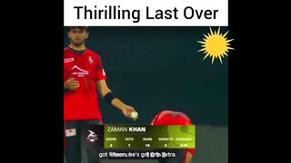 Thrilling Last over 6 bol to 15 rnc