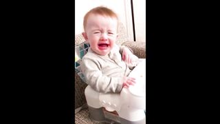 Mommy Takes the Apple away and Baby Starts Crying