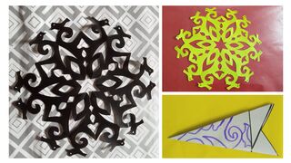 How to make snowflake flowers