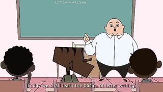 Funny cartoon learning english