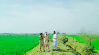 ???? Masha Allah circled his land in which  Wheat is in preparation. May Allah bless you ????????