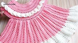 Crochet frock design