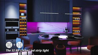 Govee LED Strip Lights, 32.8ft RGB LED Light Strip with Remote Control, 20 Colors and DIY Mode Color Changing Light