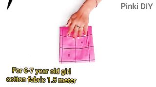 Umbrella cut baby frock cutting