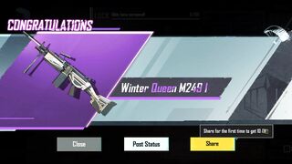 PUBG Mobile Winter Queen M249 S