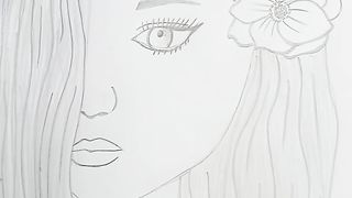 A beautiful girl ???? drawing.