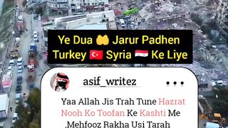 Pray for turkey and syriya