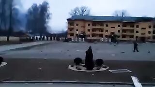 Последствия обстрела оккупантами военного полигона во Львовской области