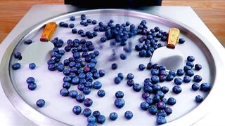 Роллы с черничным мороженым уличная еда - ролл с мороженым B blue berry