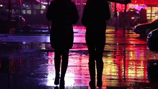 street in the rain at night