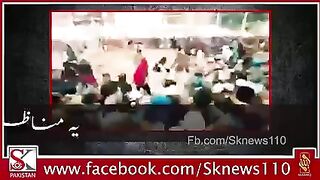 یl معاویہ کے نعرے بلند کرنے پر ہنگامہ