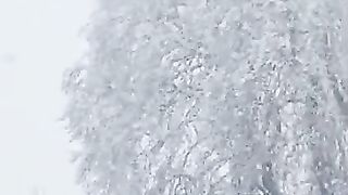 Its snowing in kashmir