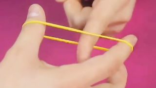 Rubber band magic trick