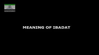 meaning of ibadat