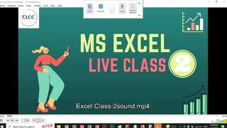 MS Excel Live Class - 2