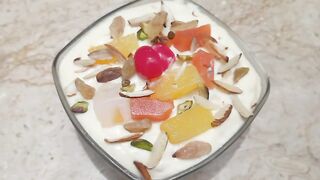 Creamy Fruit Custard Recipe ???? ????
