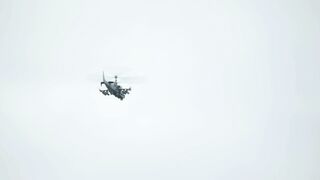 Combat Helicopter Firing Unguided Rockets