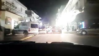 Enjoying long drive