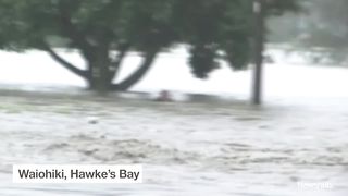 Aftermath of cyclone gabrielle in new zealand