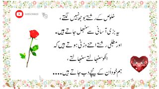 حلوص کے رشتے بو جھ نہیں لگتے یہ بڑی آسانی سے سنبھل جاتے