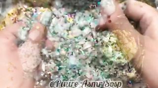 ASMR Soap sets???? Crushing soap boxes with Starch☂️Clay cracking with glitter ✨