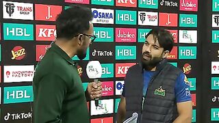 Mohammad Rizwan Interview - Multan Sultans vs Lahore Qalandars - Match 1 - HBL PSL 8 - MI2T