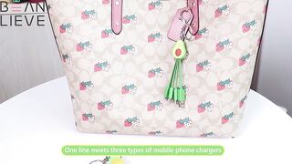 Small Cartoon Data Line Avocado Phone