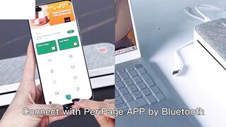 A40 Portable Thermal Printer smallest inkless and wireless printer