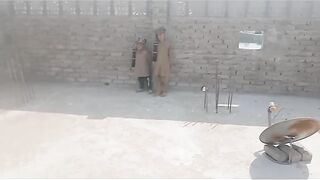 Both of them are playing in their fun, both of them are showing their tricks in the happy world.