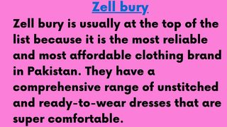 top ten cloth brands in pakistan