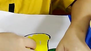 Mango drawing colour