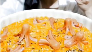 Cheesy noodles sausage