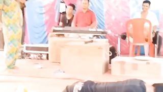 Beautiful and hot scene on stage