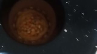 Pop corn making by machine