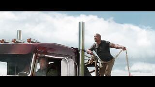 The Rock Going Head-To-Head with a HELICOPTER! | Hobbs & Shaw  |