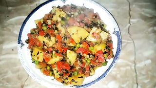 Mix vegetable cooking/aloo gajar methi ki sabzi