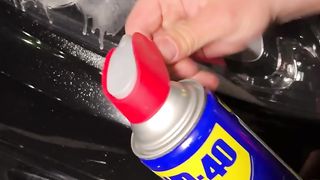 A new way to clean your car headlights!