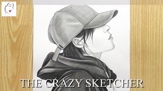 How to Draw a Beautiful Girl With Cap For Beginners