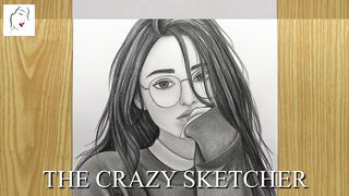 How to draw a Beautiful Girl with Glasses step by step A Cute Face