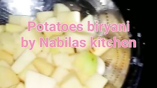 Tasty aalu biryani