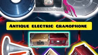 Antique Old Electric Gramophone