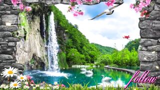 beautiful waterfall